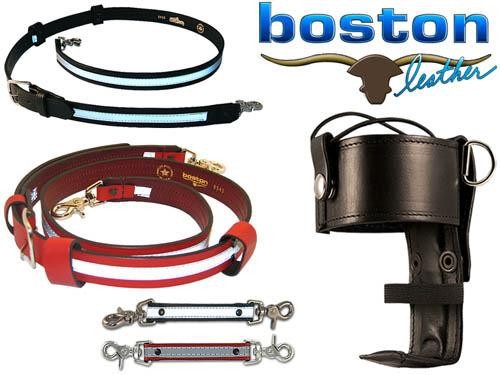 Boston Leather Grand Slam Combo: Reflective Radio Strap, Radio Holder,  Anti-Sway Strap, Flashlight Holder and (2) Mic Cord Stabilizers